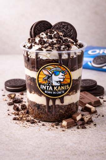 Ποτηράκι INTA KANIS με κρέμα και μπισκότα Oreo